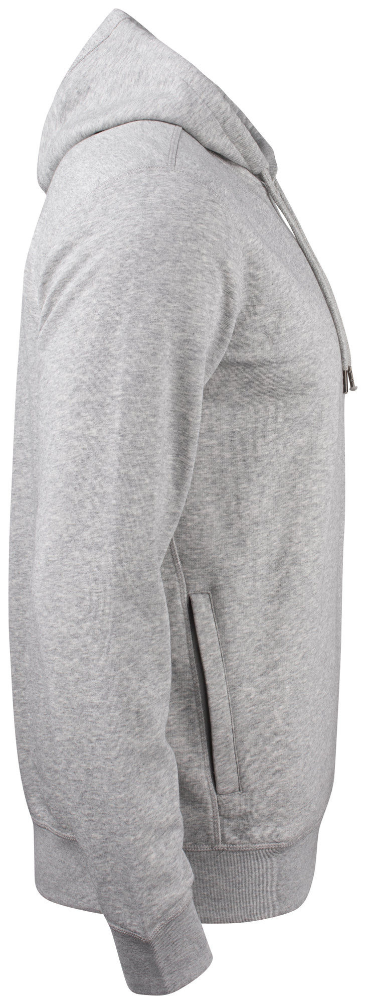 Clique Premium OC Hoody – Gråmelert – høyre side