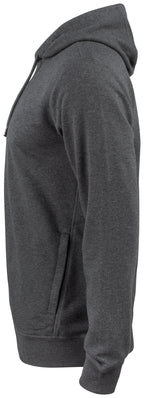 Clique Premium OC Hoody – Antrasittmelert – venstre side