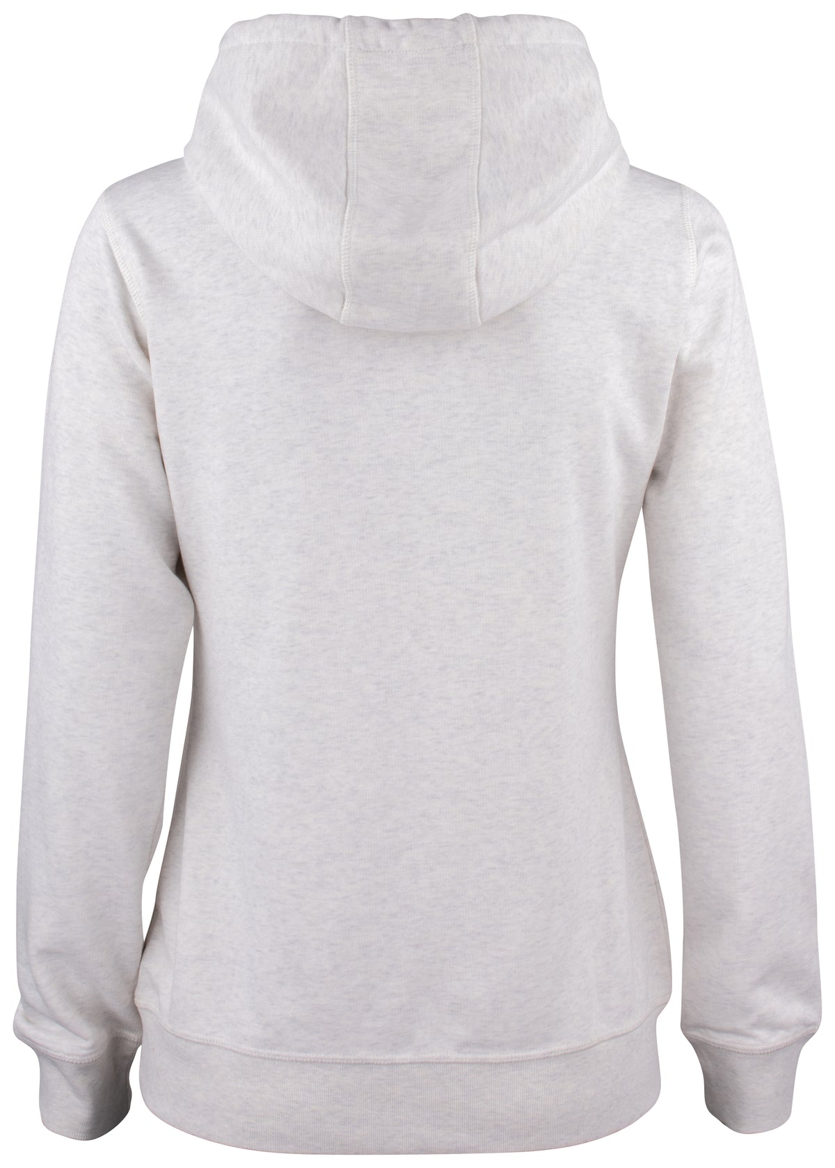 Clique Premium OC Hoody – dame – Naturmelert – bakside