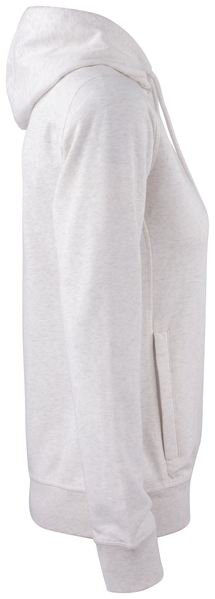 Clique Premium OC Hoody – dame – Naturmelert – høyre side
