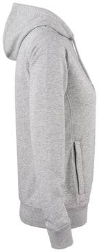 Clique Premium OC Hoody – dame – Gråmelert – høyre side