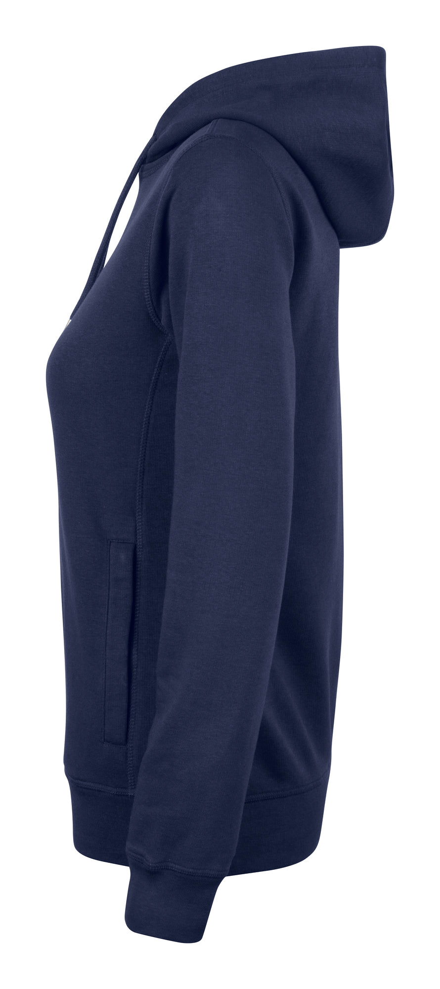 Clique Premium OC Hoody – dame – Mørk marineblå – venstre side