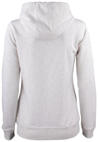 Clique Premium OC Hoody Full Zip – dame – Naturmelert – bakside