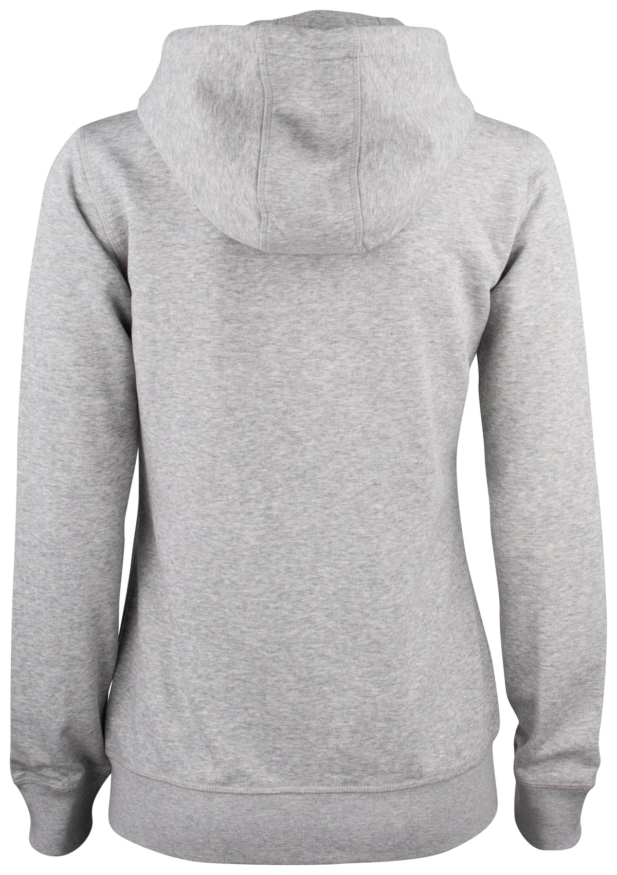 Clique Premium OC Hoody Full Zip – dame – Gråmelert – bakside