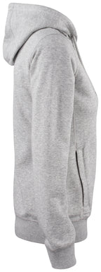 Clique Premium OC Hoody Full Zip – dame – Gråmelert – høyre side