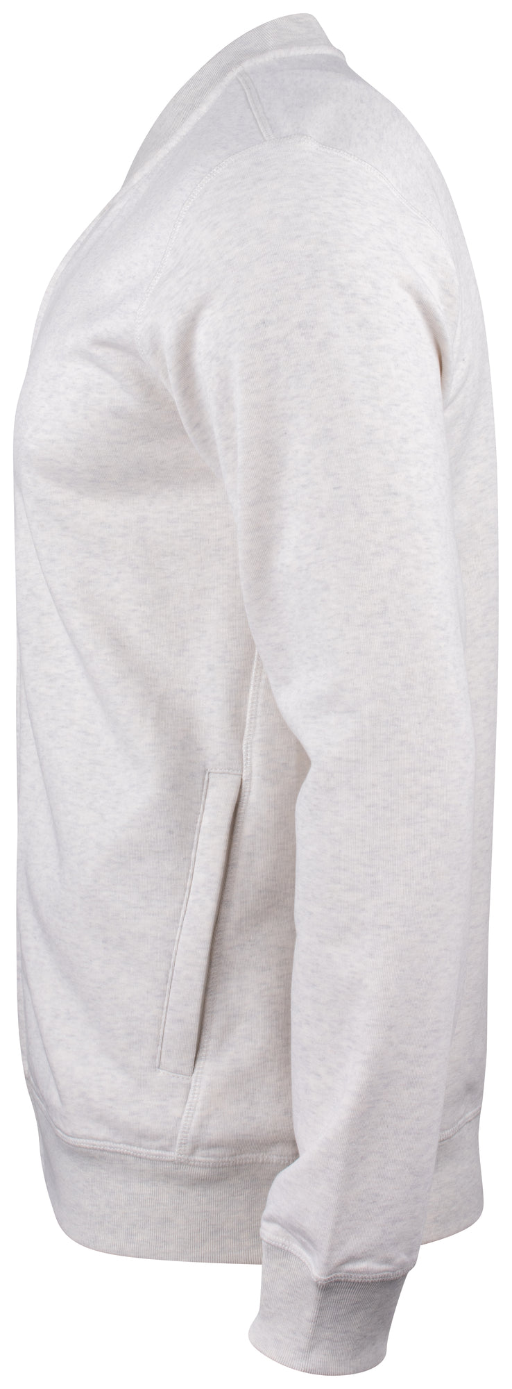 Clique Premium OC Cardigan – Naturmelert – venstre side