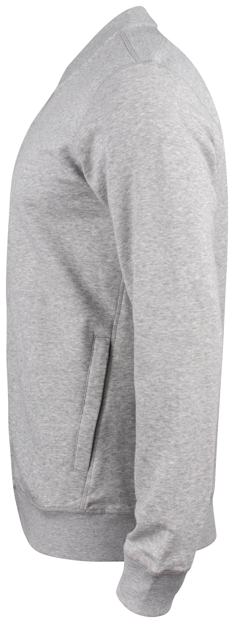 Clique Premium OC Cardigan – Gråmelert – venstre side