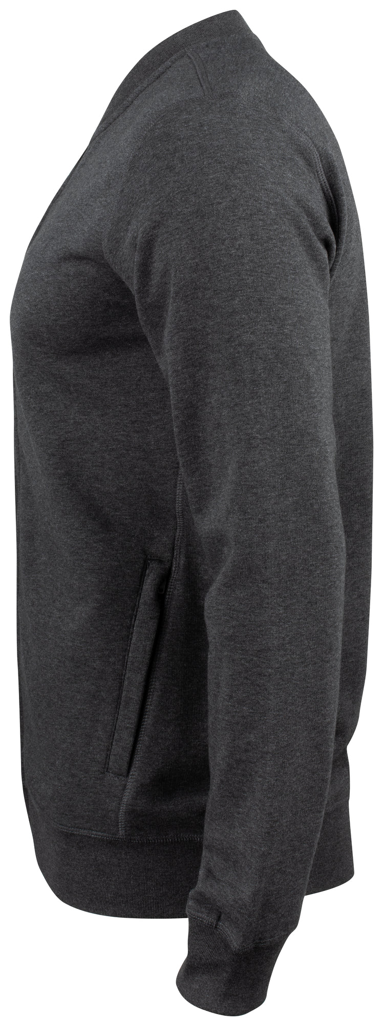 Clique Premium OC Cardigan – Antrasittmelert – venstre side