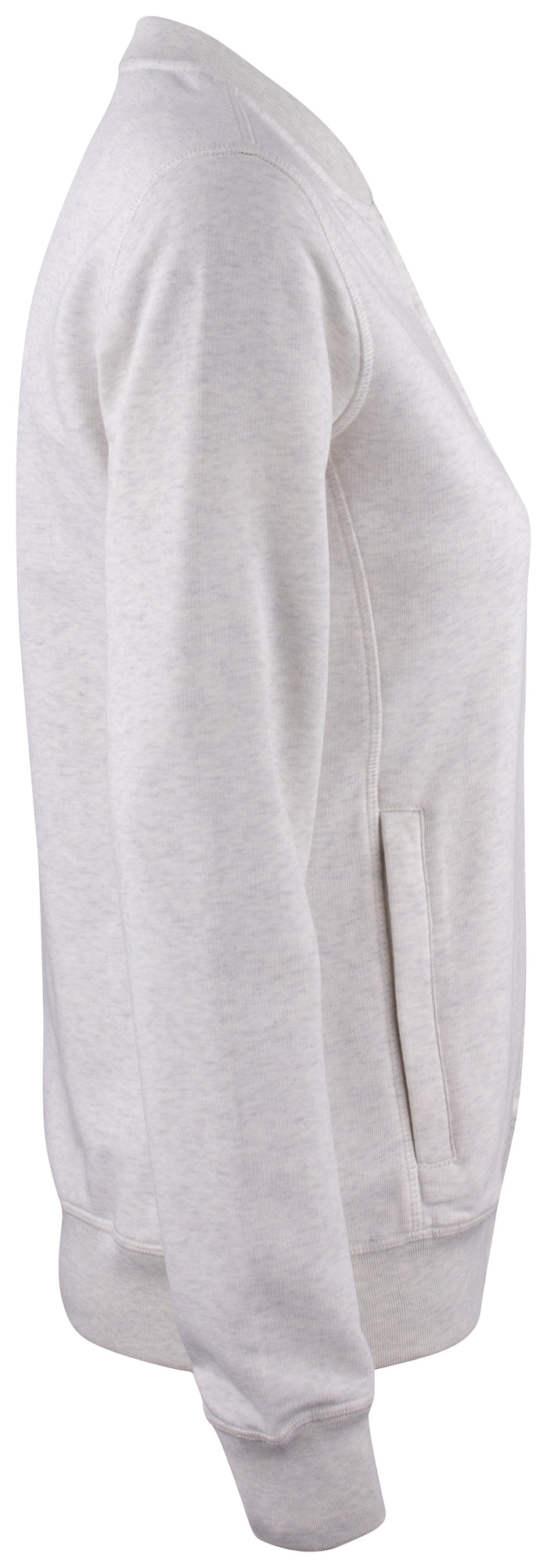 Clique Premium OC Cardigan – dame – Naturmelert – høyre side