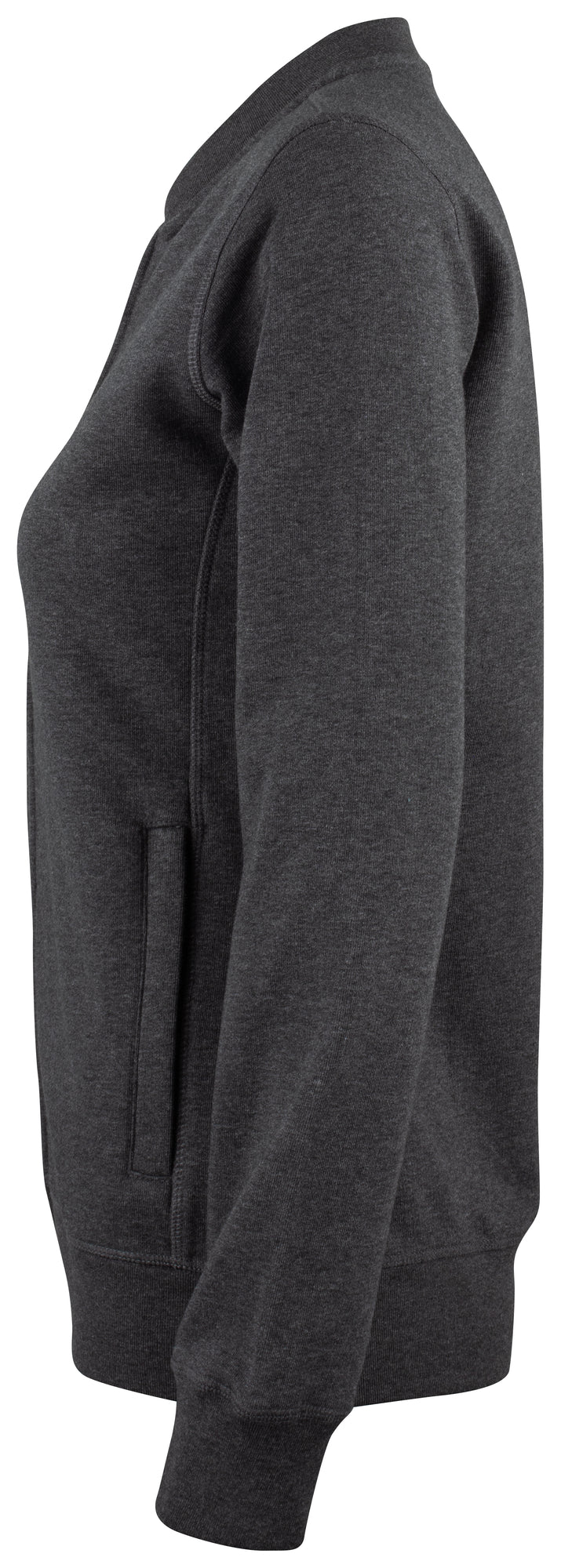 Clique Premium OC Cardigan – dame – Antrasittmelert – venstre side