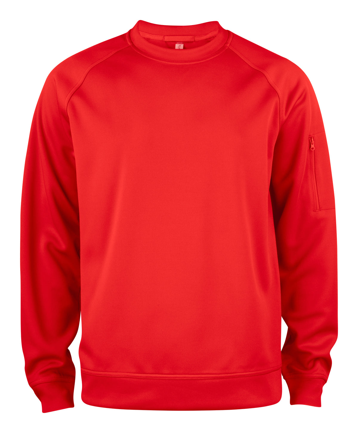 Clique Basic Active Roundneck – Rød – forside