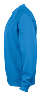 Clique Basic Active Roundneck – Kongeblå – venstre side