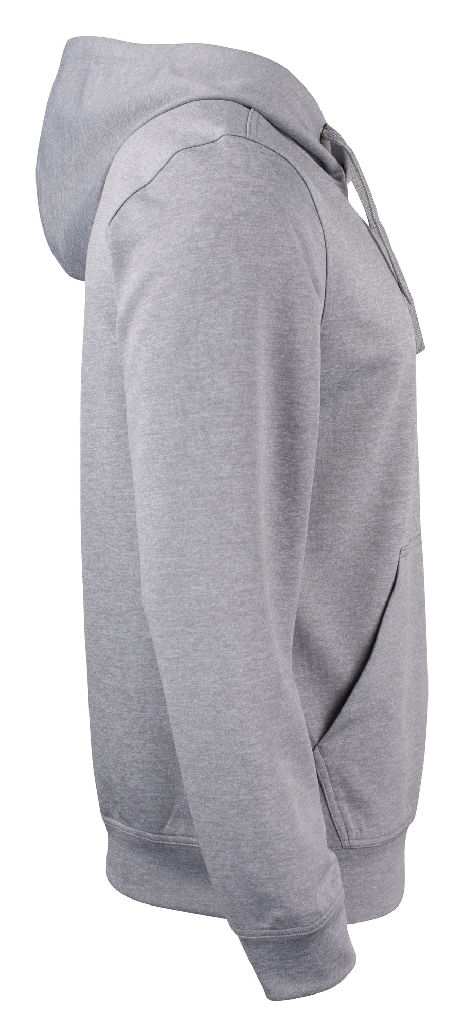 Clique Basic Active Hoody – Gråmelert – høyre side
