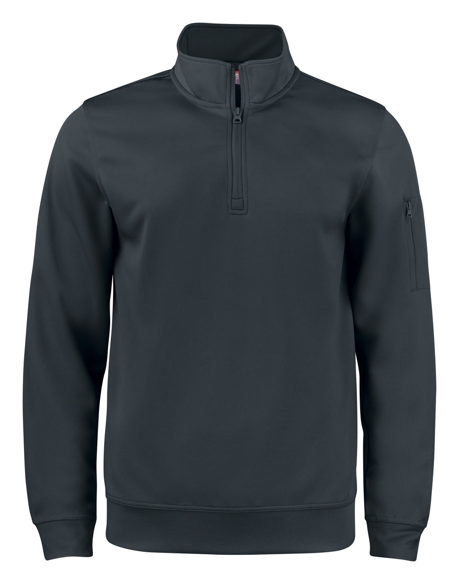Clique Basic Active Half Zip – Svart – forside