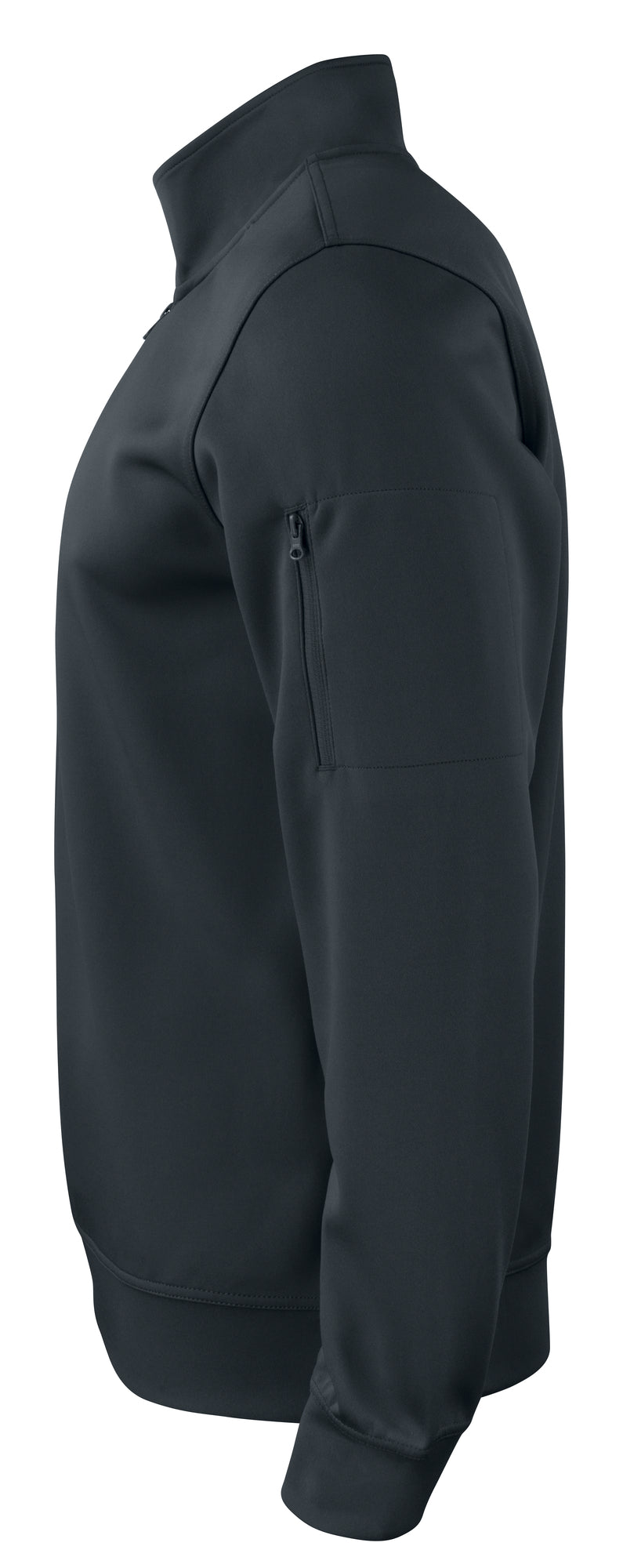 Clique Basic Active Half Zip – Svart – venstre side