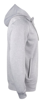 Clique Basic Active Hoody Full Zip – Gråmelert – høyre side
