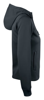 Clique Basic Active Hoody Full Zip – dame – Svart – høyre side