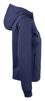 Clique Basic Active Hoody Full Zip – dame – Mørk marineblå – høyre side