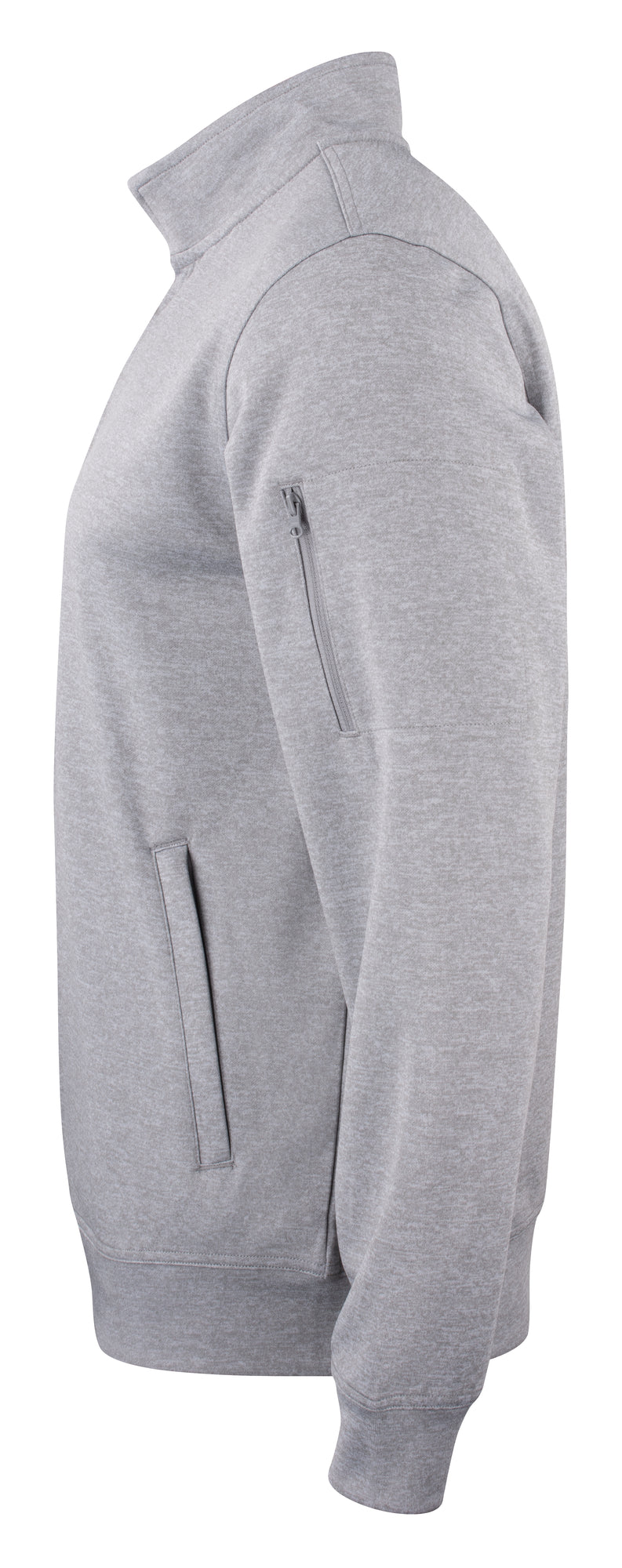 Clique Basic Active Cardigan – Gråmelert – venstre side