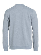Clique Basic Roundneck – junior – Gråmelert – bakside