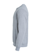 Clique Basic Roundneck – junior – Gråmelert – venstre side