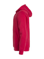 Clique Basic Hoody – junior – Rød – venstre side