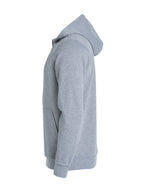 Clique Basic Hoody – junior – Gråmelert – venstre side