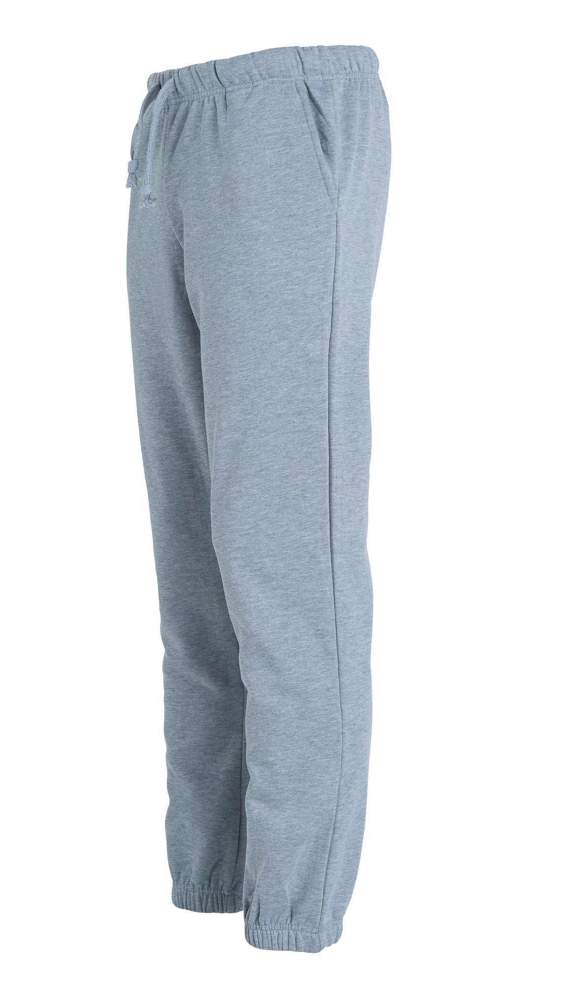 Clique Basic Pants – junior – Gråmelert – venstre side