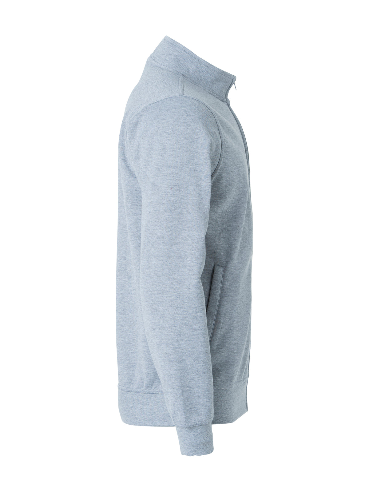Clique Basic Cardigan – junior – Gråmelert – høyre side