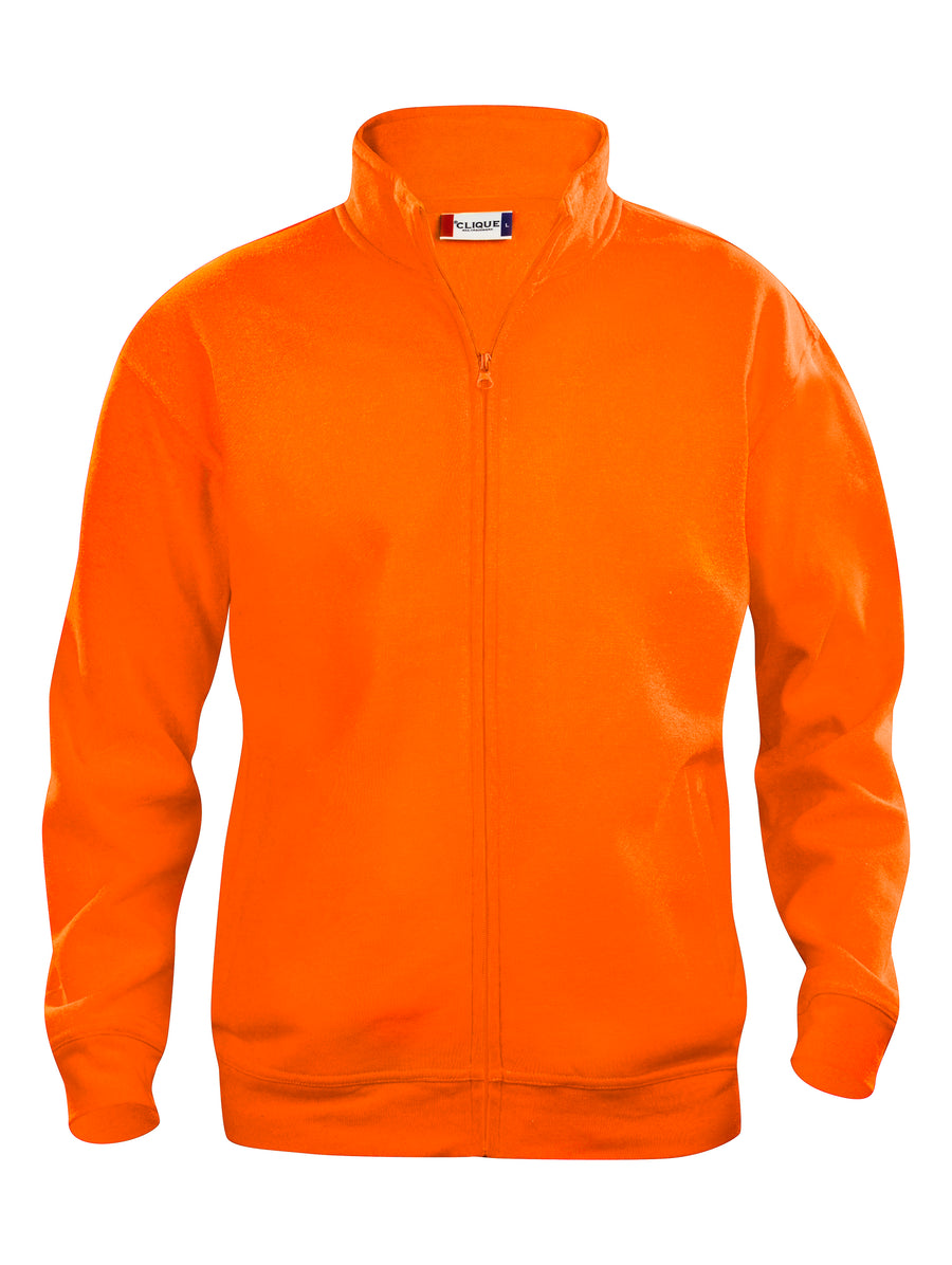 Clique Basic Cardigan – junior – Signaloransje – forside