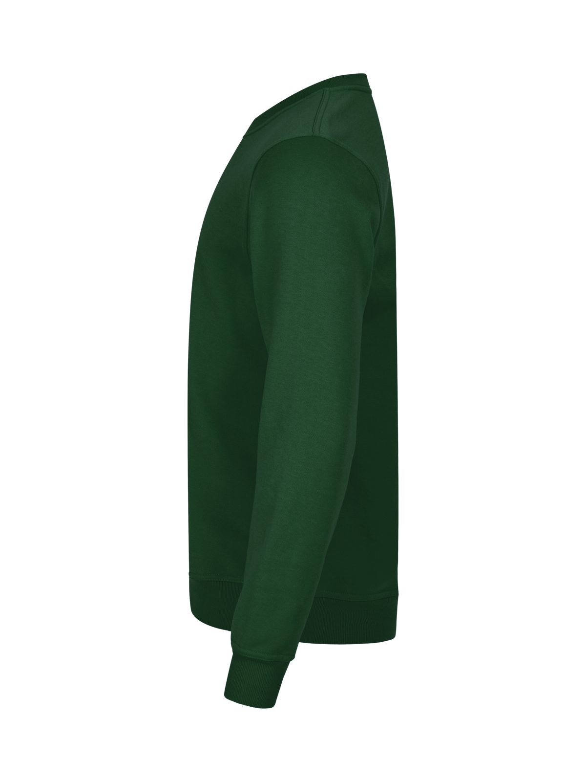 Clique Basic Roundneck – Flaskegrønn – venstre side