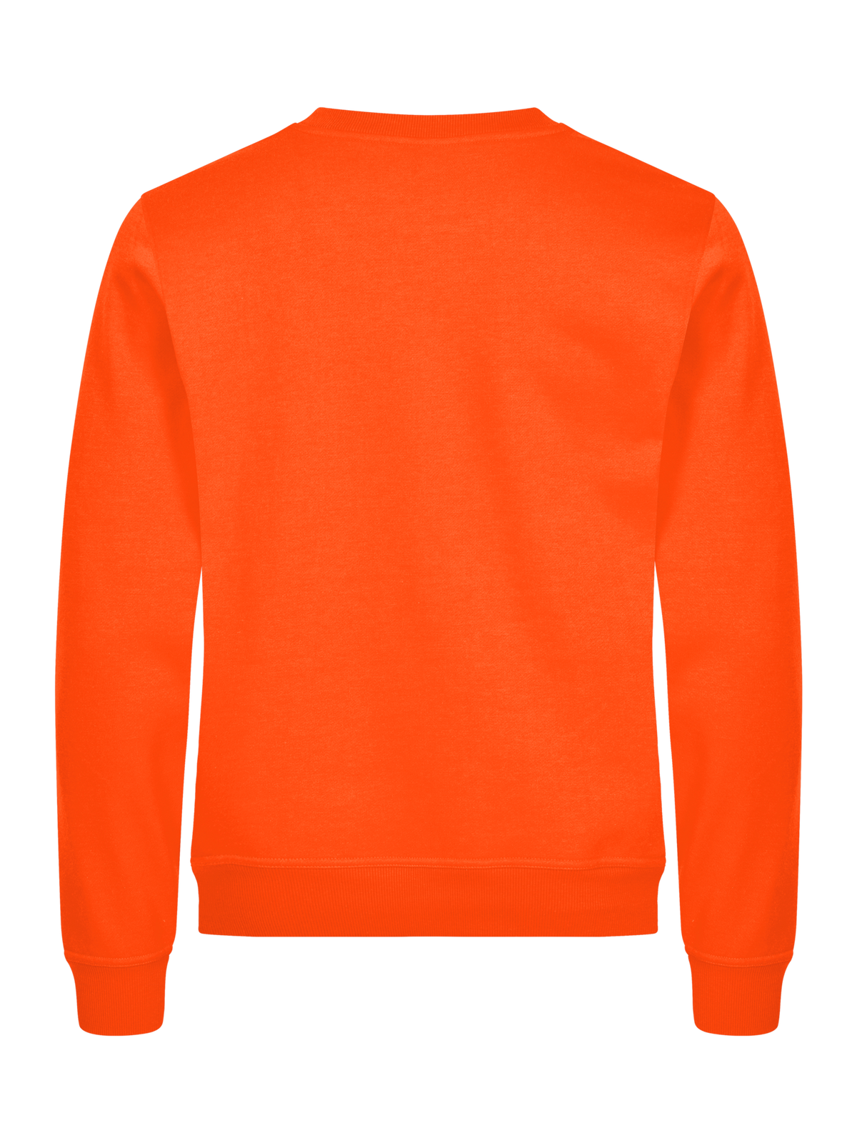 Clique Basic Roundneck – Signaloransje – bakside