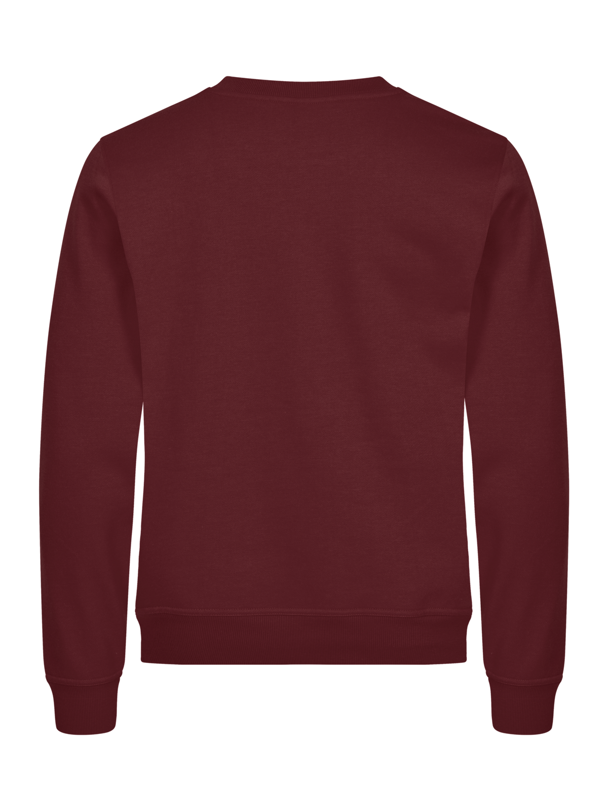 Clique Basic Roundneck – Burgunder – bakside