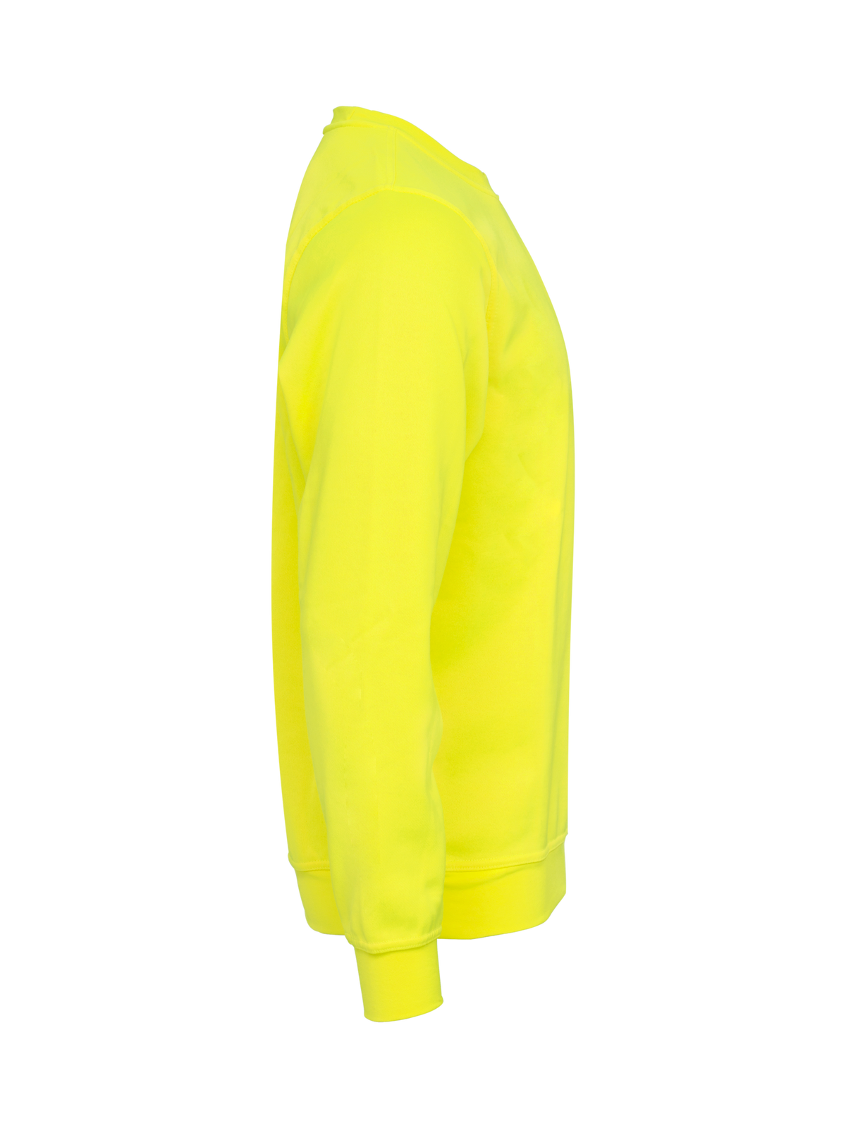 Clique Basic Roundneck – Signalgul – høyre side