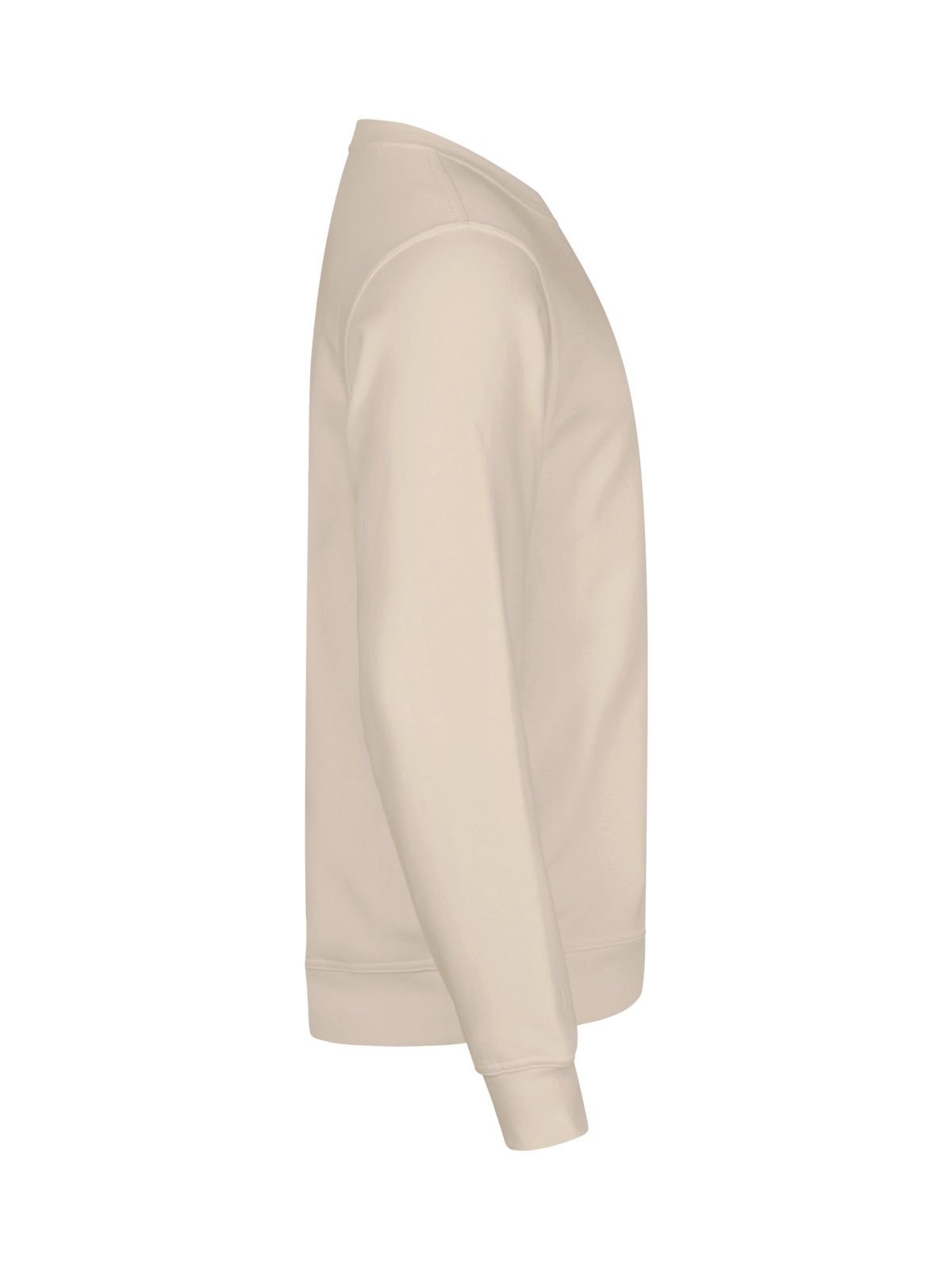 Clique Basic Roundneck – Lys khaki – høyre side