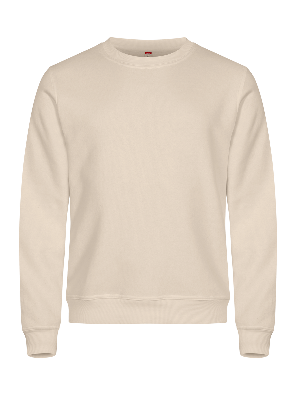 Clique Basic Roundneck – Lys khaki – forside