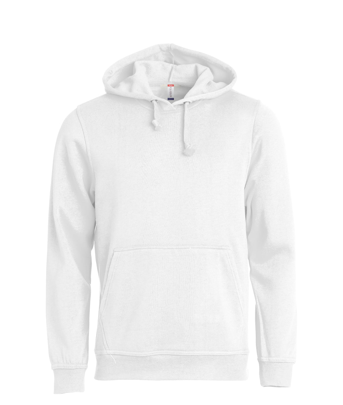 Clique Basic Hoody – Hvit – forside