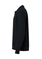 Clique Basic Polo Sweater – Svart – venstre side