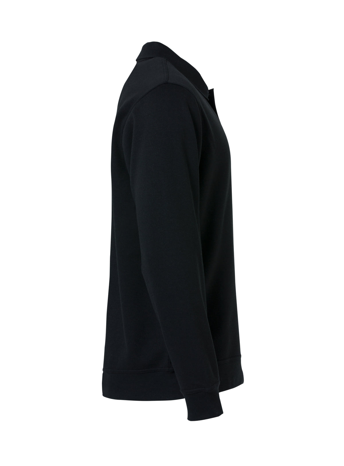 Clique Basic Polo Sweater – Svart – høyre side