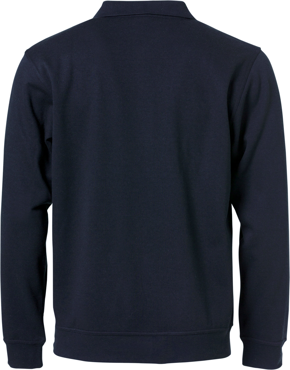 Clique Basic Polo Sweater – Mørk marineblå – bakside