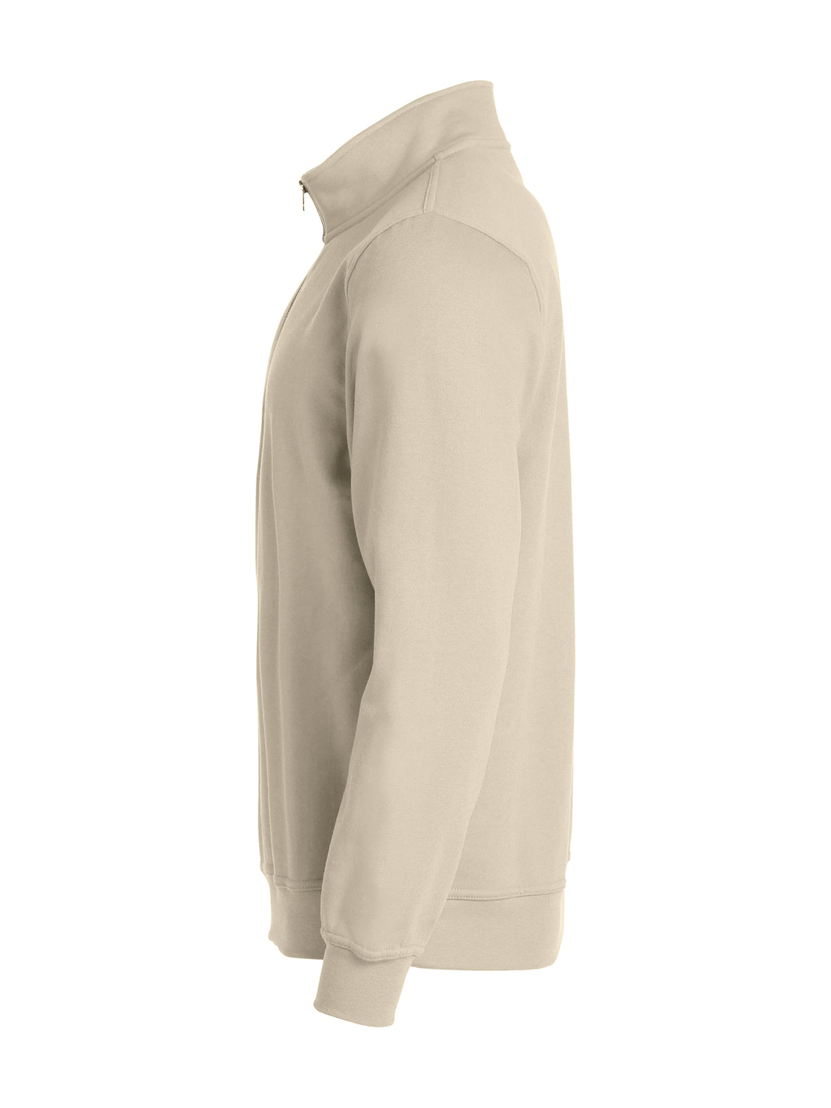 Clique Basic Half Zip – Lys khaki – venstre side