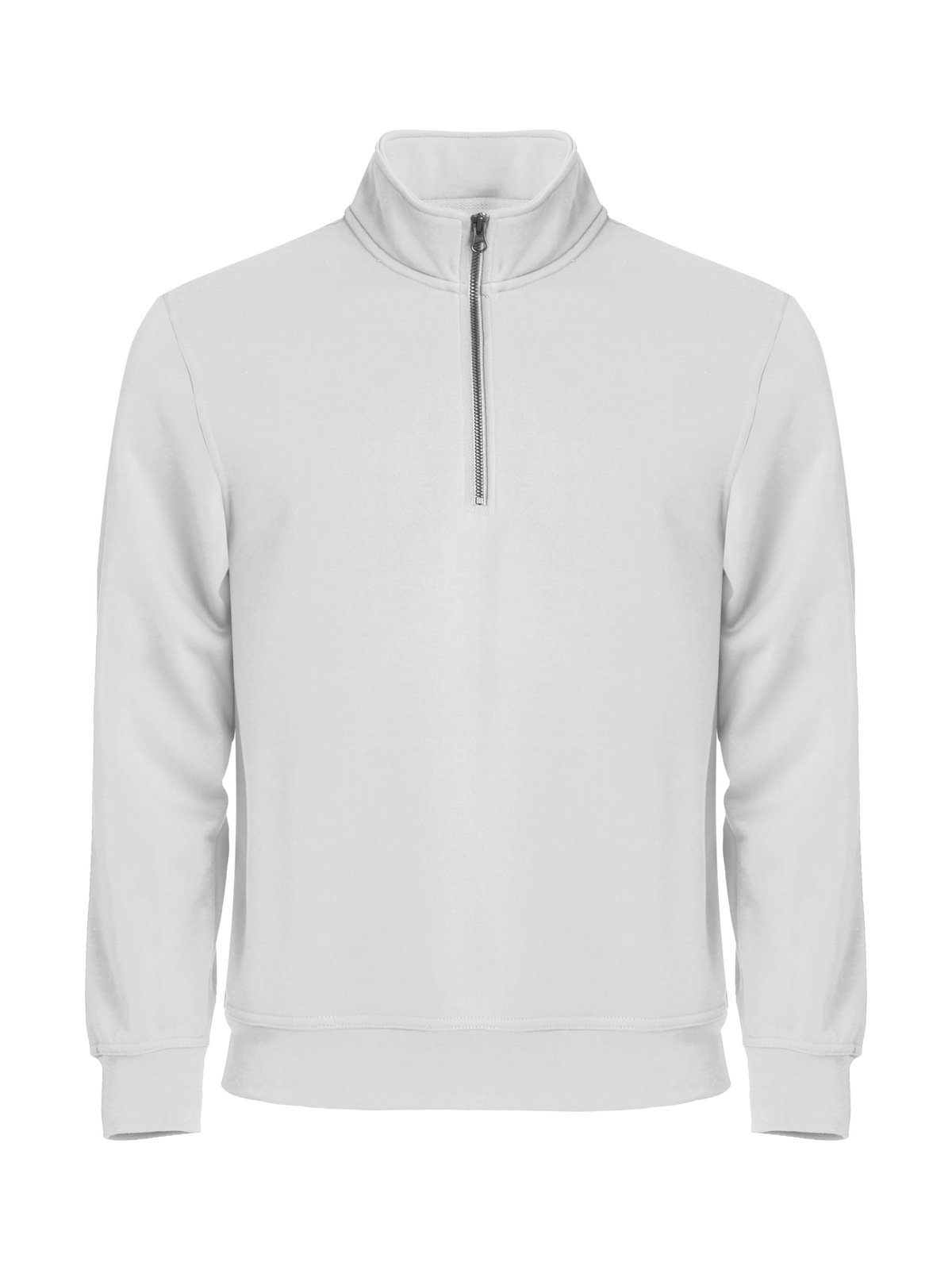 Clique Basic Half Zip – Hvit – forside