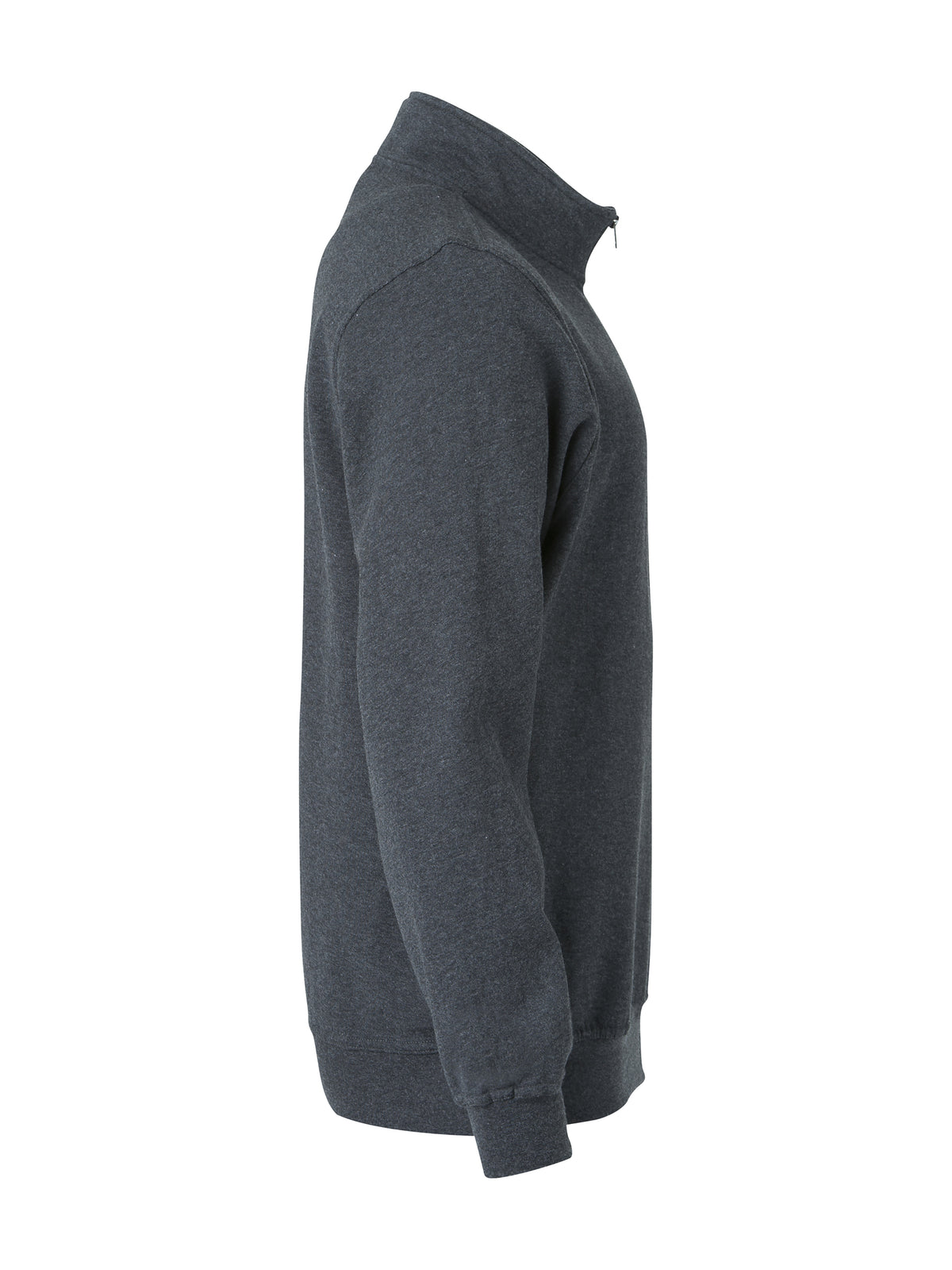Clique Basic Half Zip – Antrasittmelert – høyre side