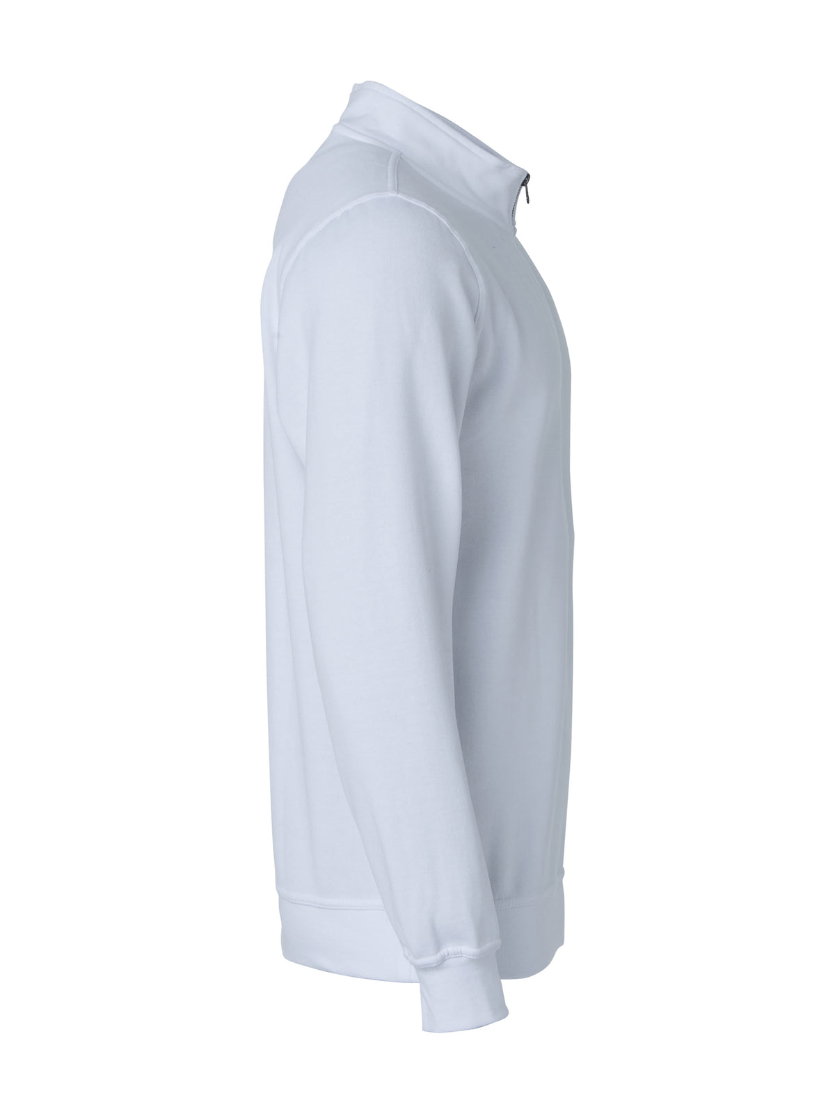 Clique Basic Half Zip – Hvit – høyre side
