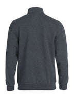 Clique Basic Half Zip – Antrasittmelert – bakside