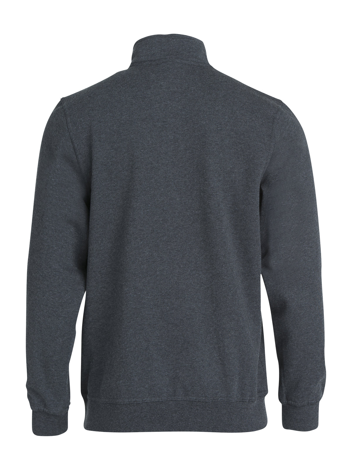 Clique Basic Half Zip – Antrasittmelert – bakside