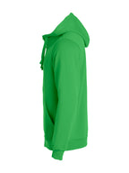 Clique Basic Hoody Full Zip – Eplegrønn – venstre side