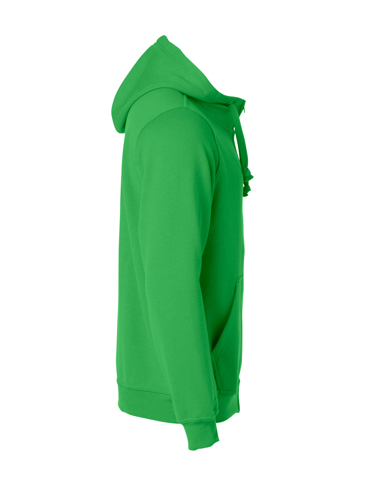 Clique Basic Hoody Full Zip – Eplegrønn – høyre side