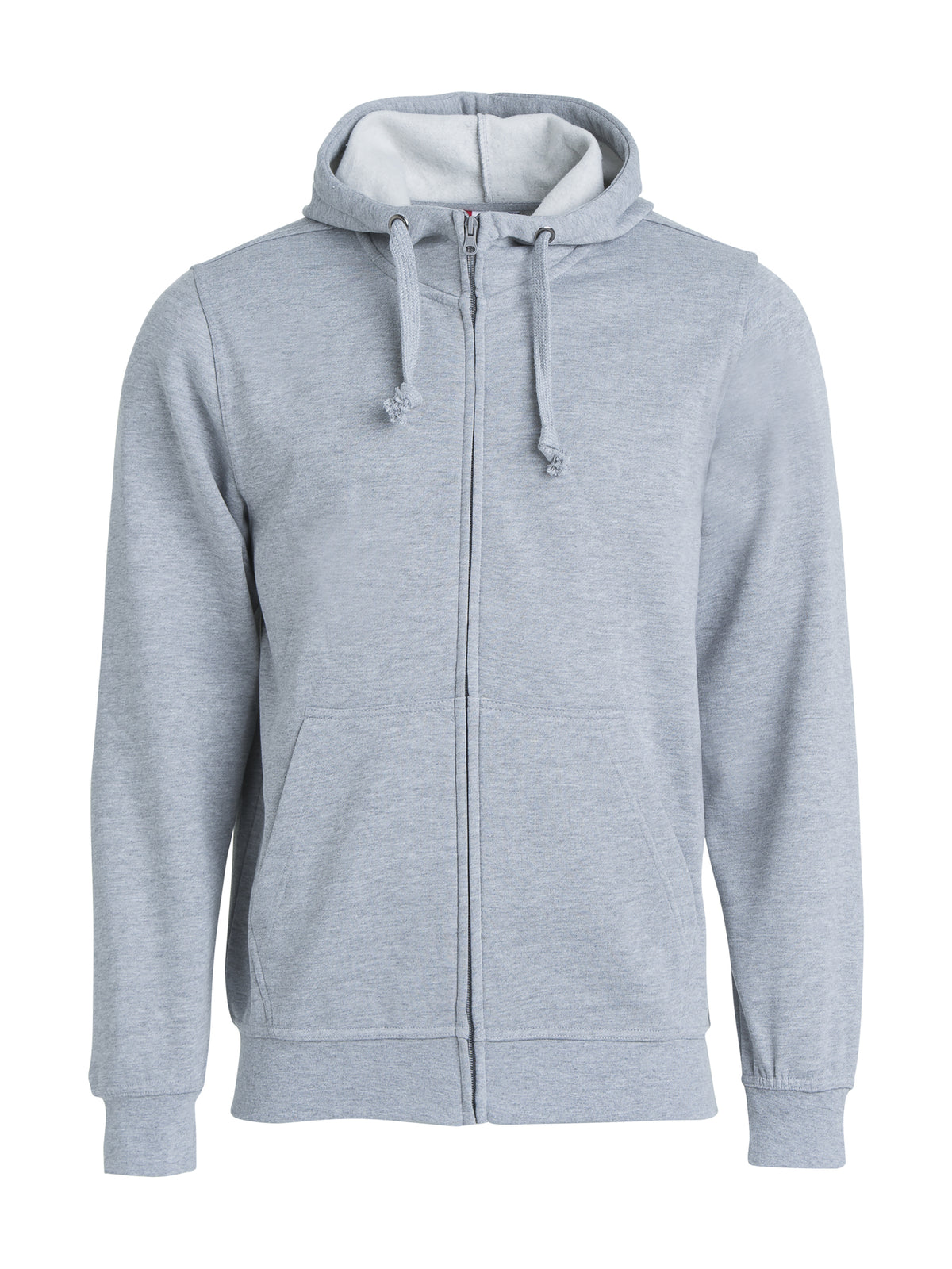Clique Basic Hoody Full Zip – Gråmelert – forside