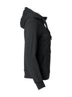 Clique Basic Hoody Full Zip – dame – Svart – høyre side